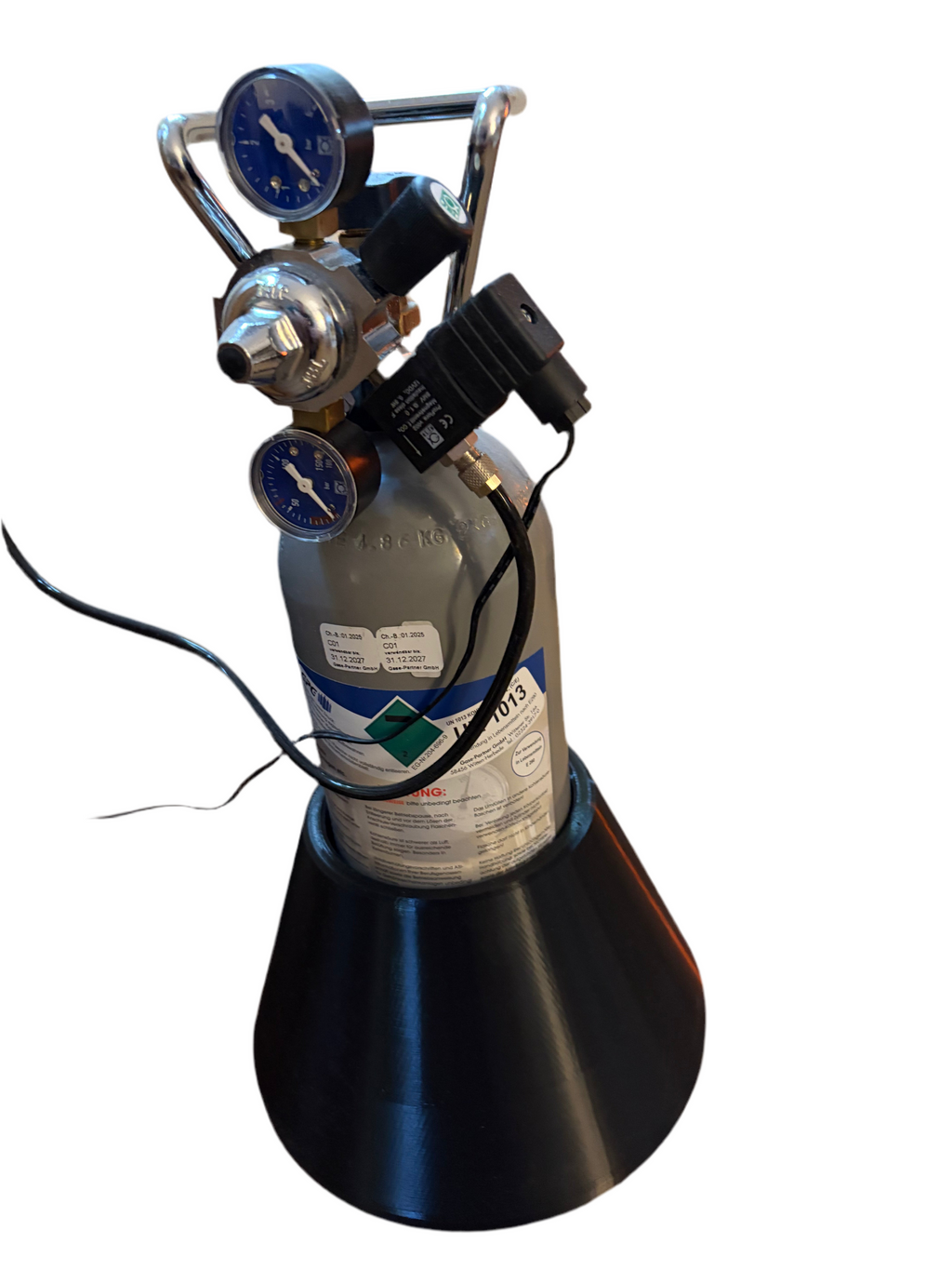 CO2 Fuß Flaschenhalter Standfuß für 2KG Flaschen