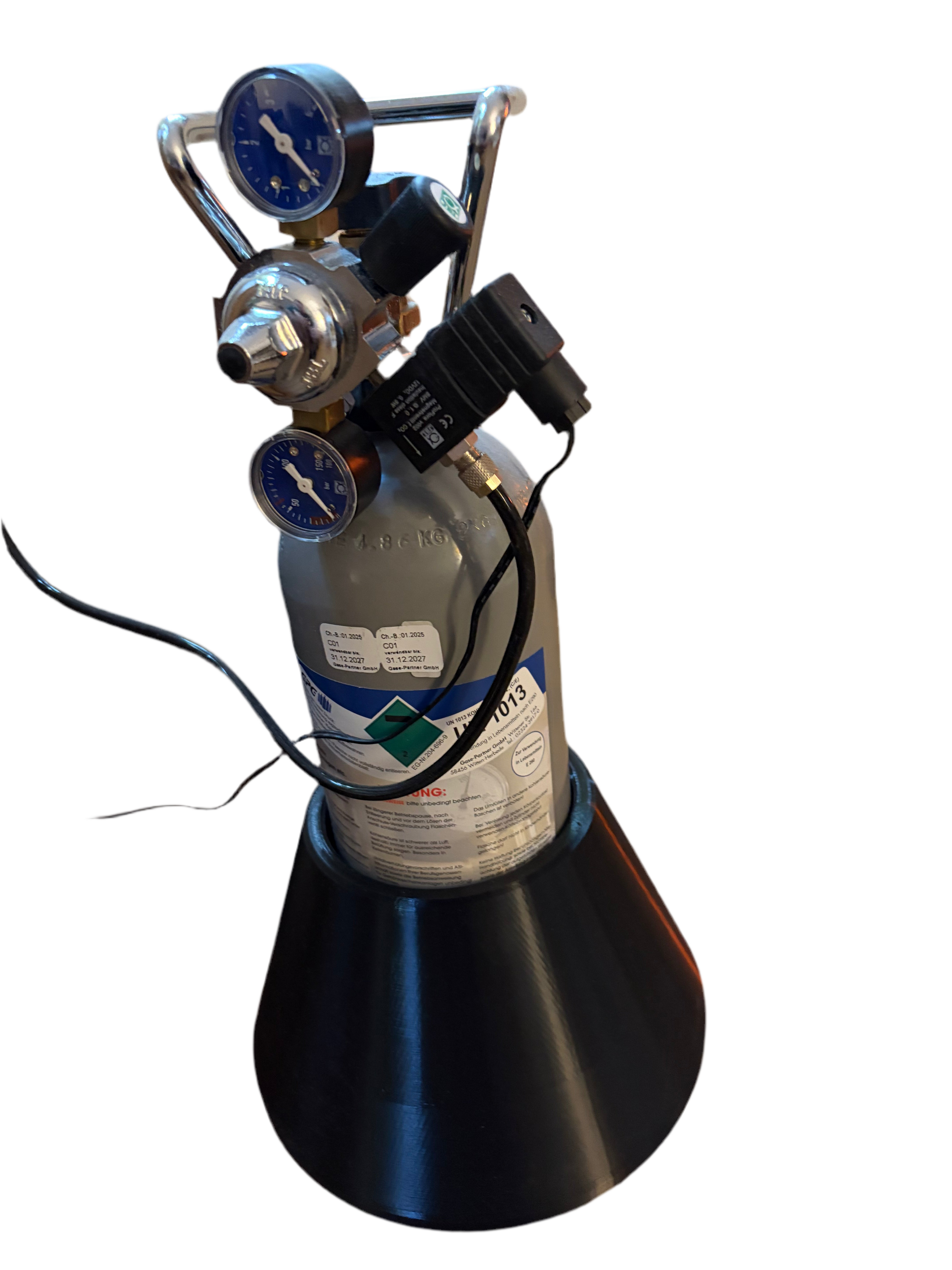 CO2 Fuß Flaschenhalter Standfuß für 2KG Flaschen