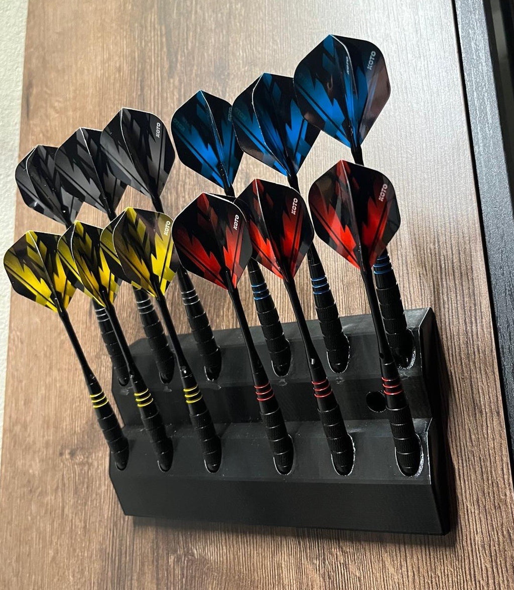 Dartpfeilhalter für 12 Steeldarts Pfeile Darthalter Darts Halter Wandhalterung