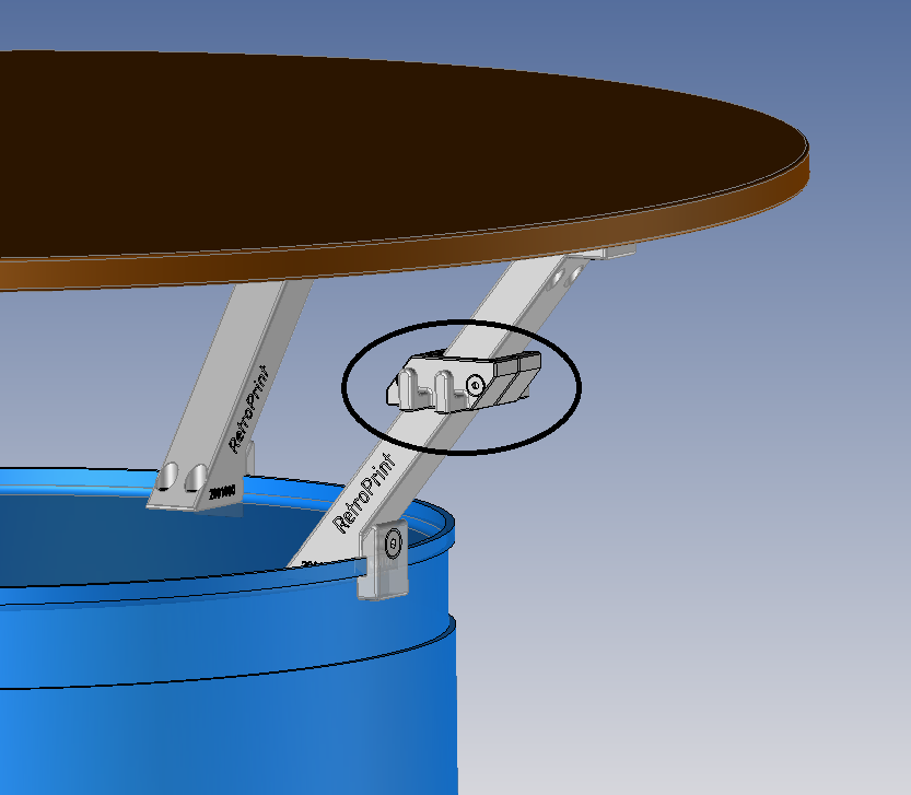 Garderobehalter 2 Stück Für Stehtisch Halter Ölfass 2001000