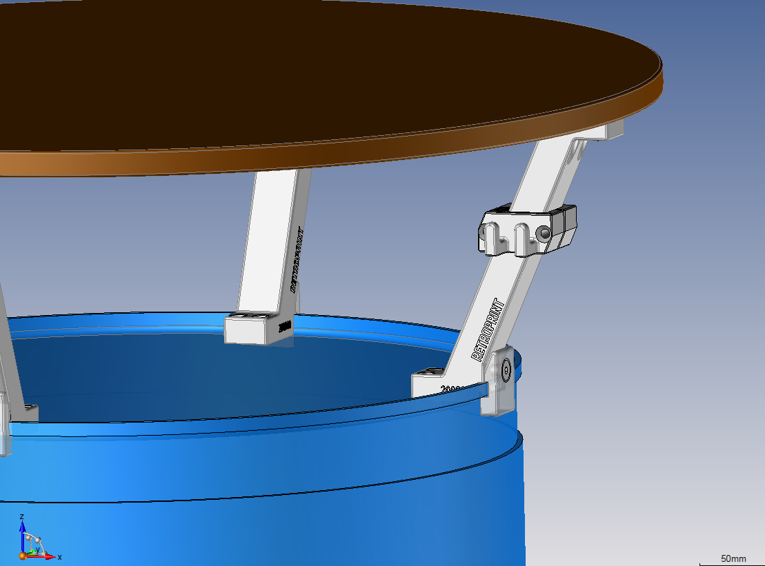 Garderobehalter 2 Stück Für Stehtisch Halter Ölfass 200800