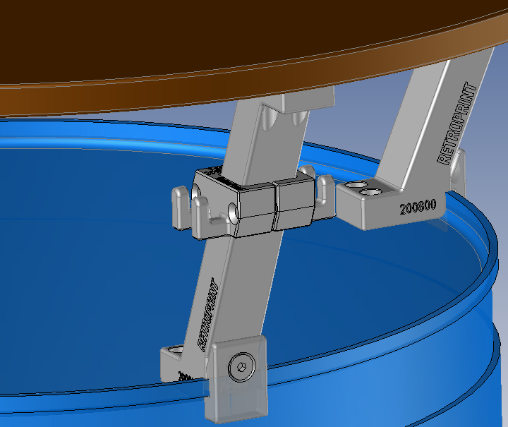 Garderobehalter 2 Stück Für Stehtisch Halter Ölfass 200800