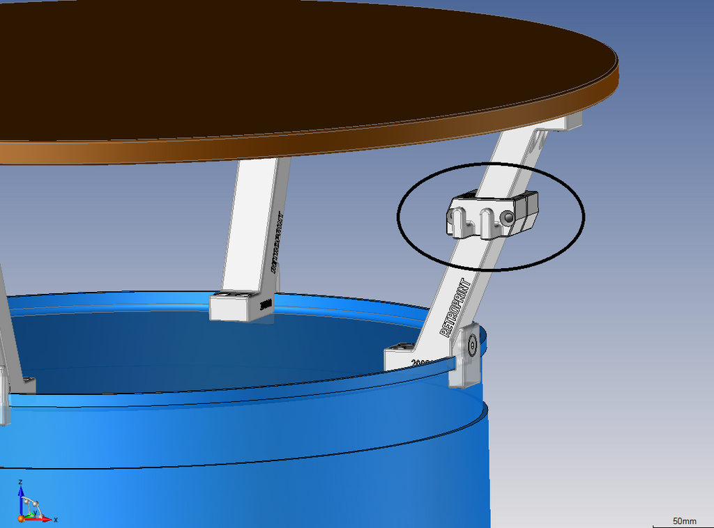 Garderobehalter 2 Stück Für Stehtisch Halter Ölfass 200800
