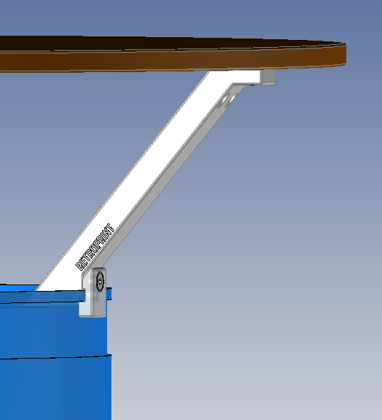 Stehtisch Halter für 100 cm Tischplatte 2001000