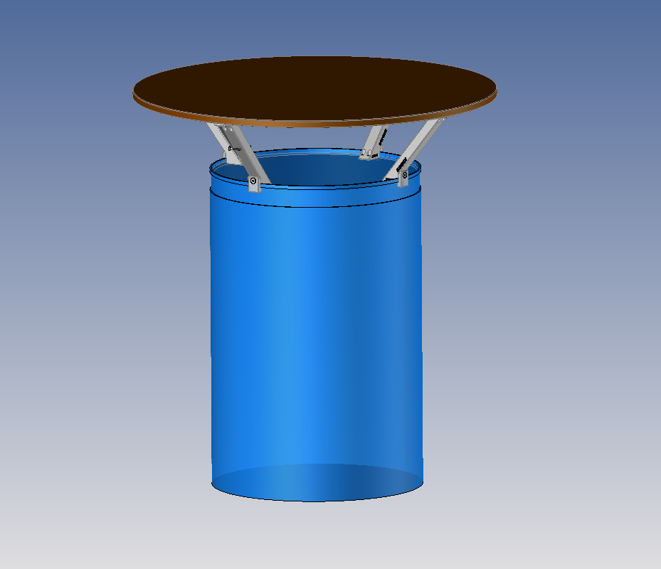 Stehtisch Halter für 100 cm Tischplatte 2001000