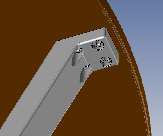 Stehtisch Halter für 80 cm Tischplatte 200800