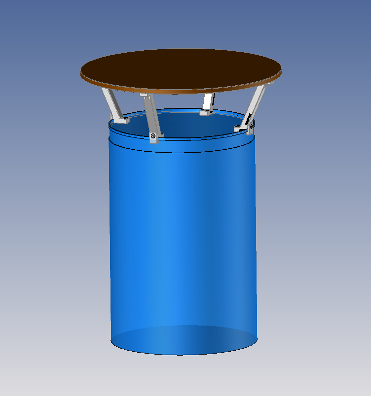 Stehtisch Halter für 80 cm Tischplatte 200800